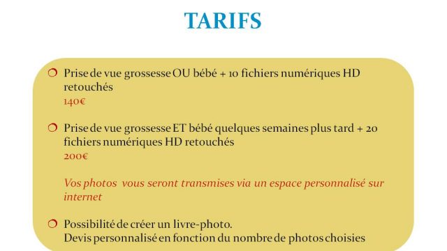 Tarifs